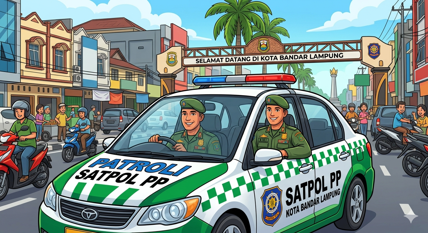 Satpol PP Bandar Lampung Patroli 24 Jam Selama Ramadan