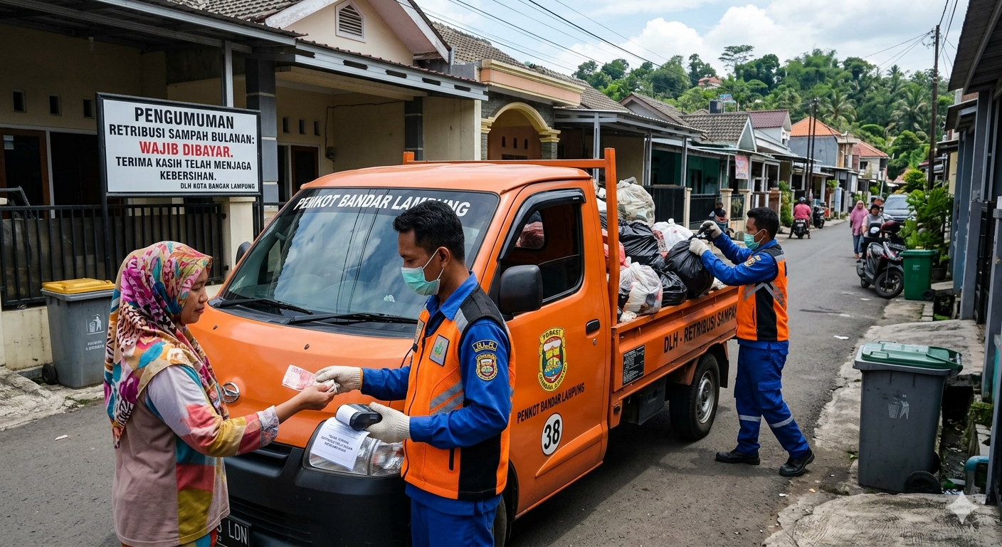 DLH Bandar Lampung Targetkan Retribusi Sampah Rp19 Miliar pada 2026