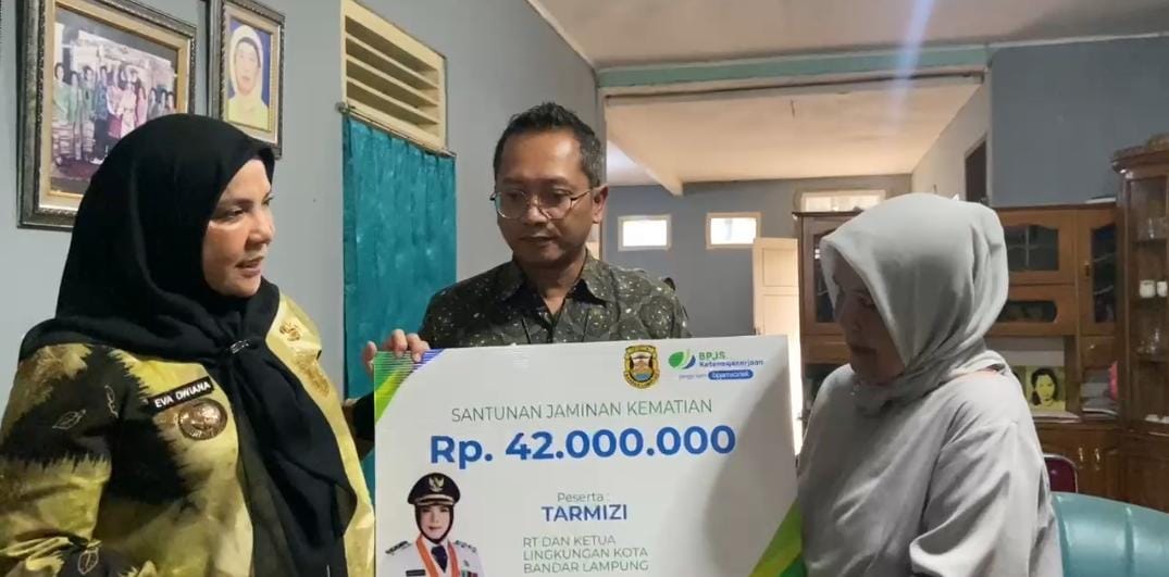Ribuan RT, Linmas, dan Kaling di Bandar Lampung Kini Terlindungi Jaminan Sosial Ketenagakerjaan